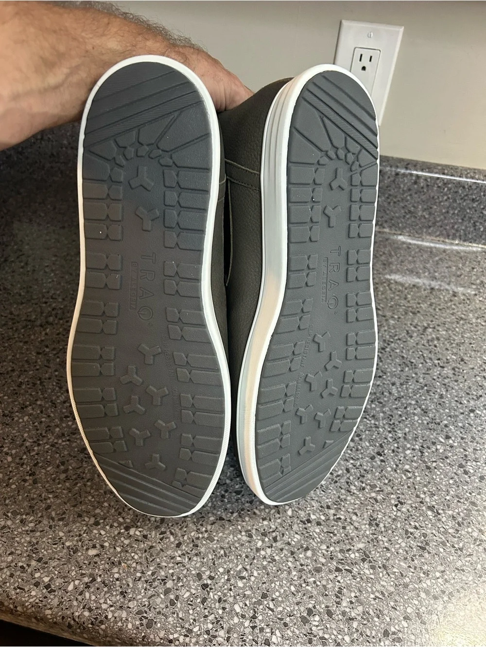 Traq by Alegria Olive Green Leather Chelsea Sneakers